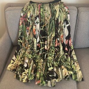 Adam Lippes pleated skirt with side slit size 4